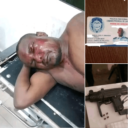 Agente da polícia agredido pela população por roubo de viatura