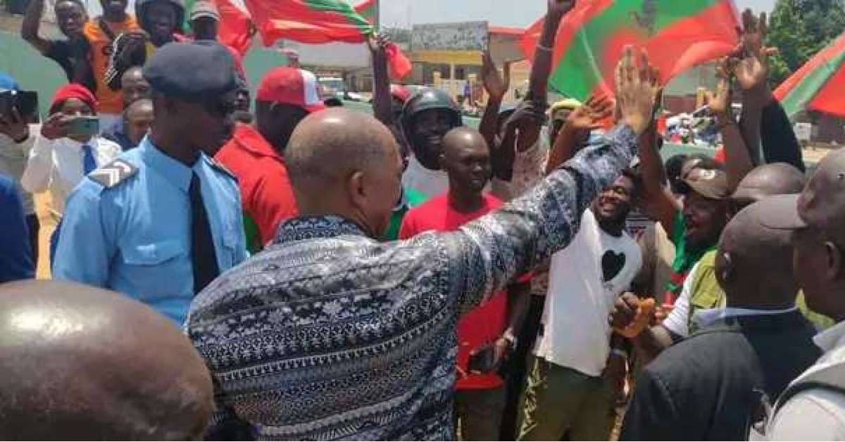 líder da UNITA, Adalberto Costa Júnior em Cabinda