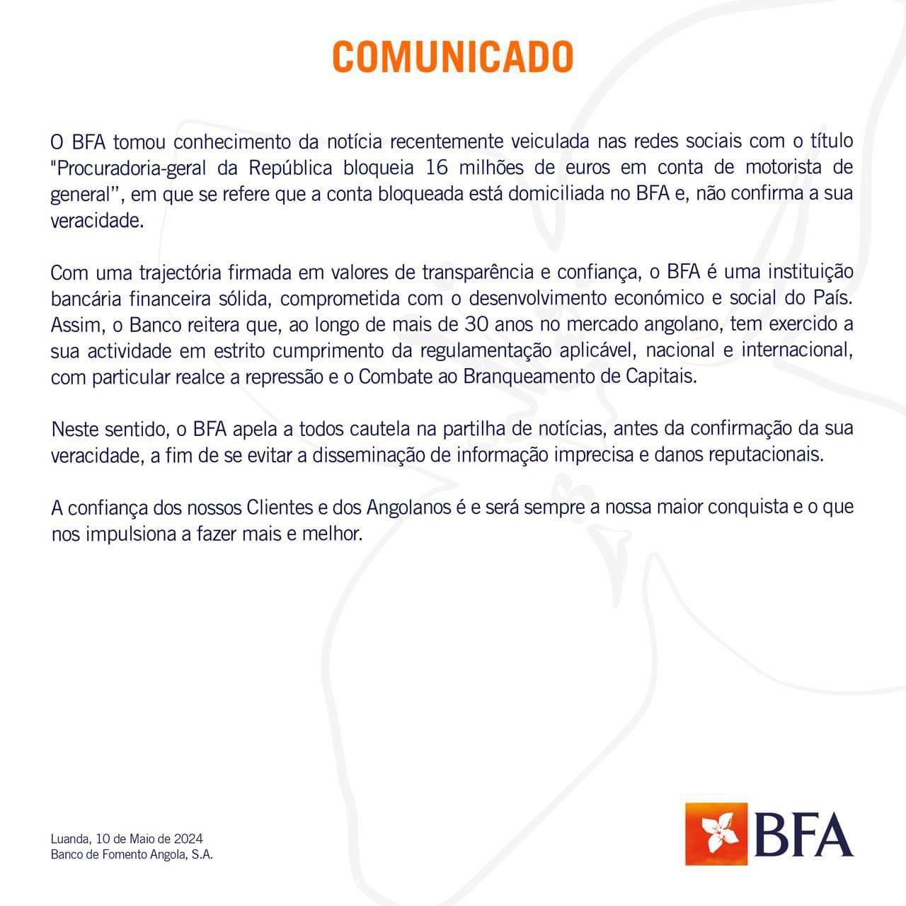 BFA encobre rede do caso €16 milhões retidos 1 Club-k