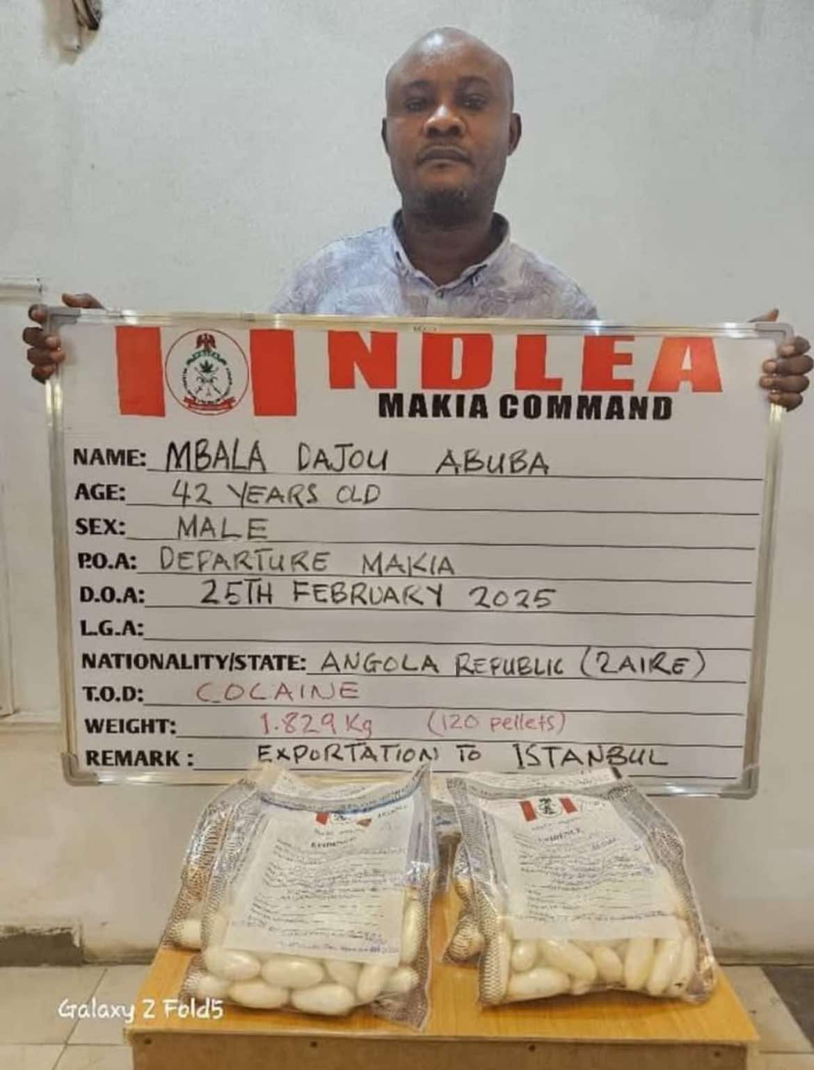 Angolano condenado por tráfico de droga na Nigéria