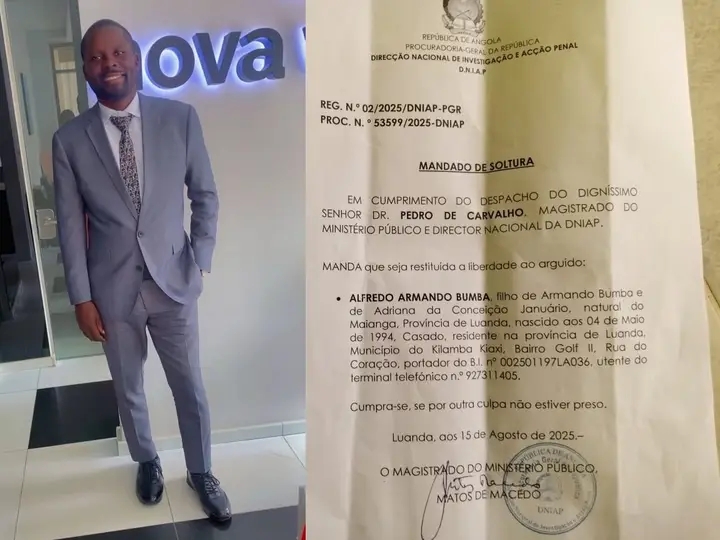 Libertado jornalista Alfredo Bumba após 48 horas de detenção