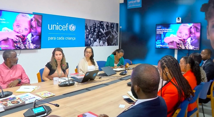 Federico Brito, chefe de Saúde e Nutrição do UNICEF, durante o Fórum de Auscultação sobre o OGE 2026, em Luanda.