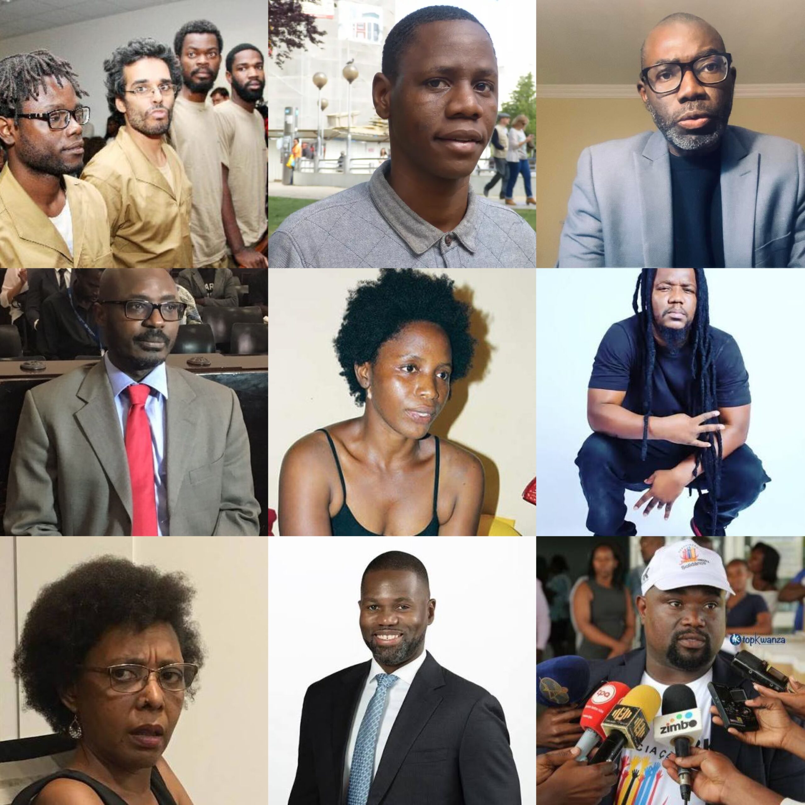 Algumas das 50 personalidades que se destacam pelo activismo e defesa dos direitos humanos em Angola.