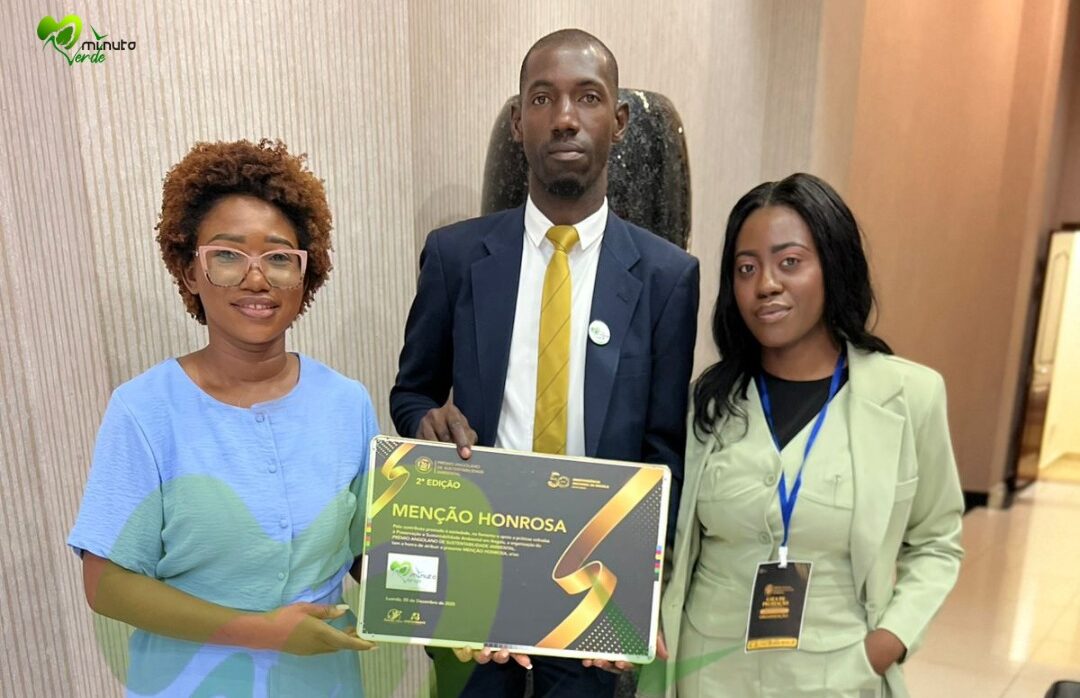 A Minuto Verde foi distinguida em Luanda pela sua contribuição na promoção da sustentabilidade e preservação ambiental.