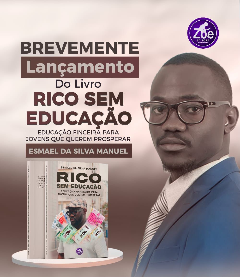 Esmael Manuel apresenta primeiro livro dedicado à educação financeira e valores sociais.