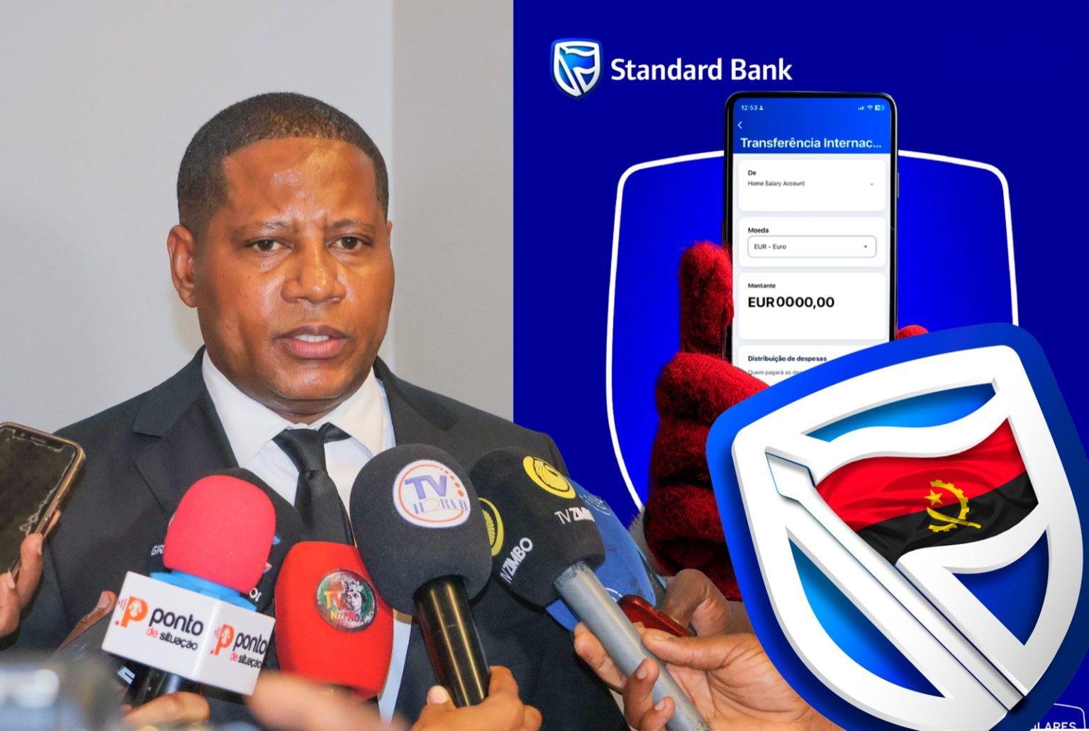 O CEO da Friends of Angola denuncia retenção de transferência internacional de 10 mil dólares no Standard Bank Angola